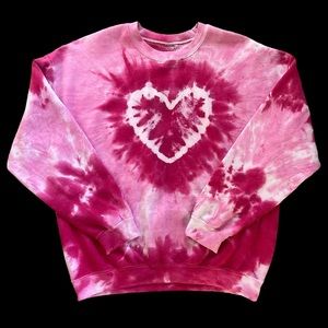 Urban Outfitters heart tie dye sweatshirt